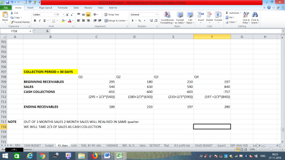 ACCOUNTS latest - Microsoft Excel (Product Activation Failed) Review File Home Insert Page Layout Formulas Data View Add-Ins