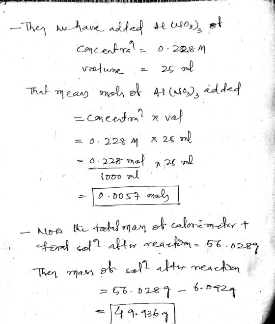 LALLAHU - They we have added Al CH3), of . concentra? = 0.288m volume .2 25 ml That means mols of Al (403), added =concenton?