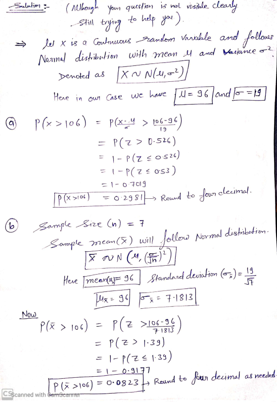 Salution : still trying follows ( nethough your question is not visible clearly to help you.) let x is a Continuous random Va