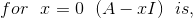 for r=0 (A- rl) is,