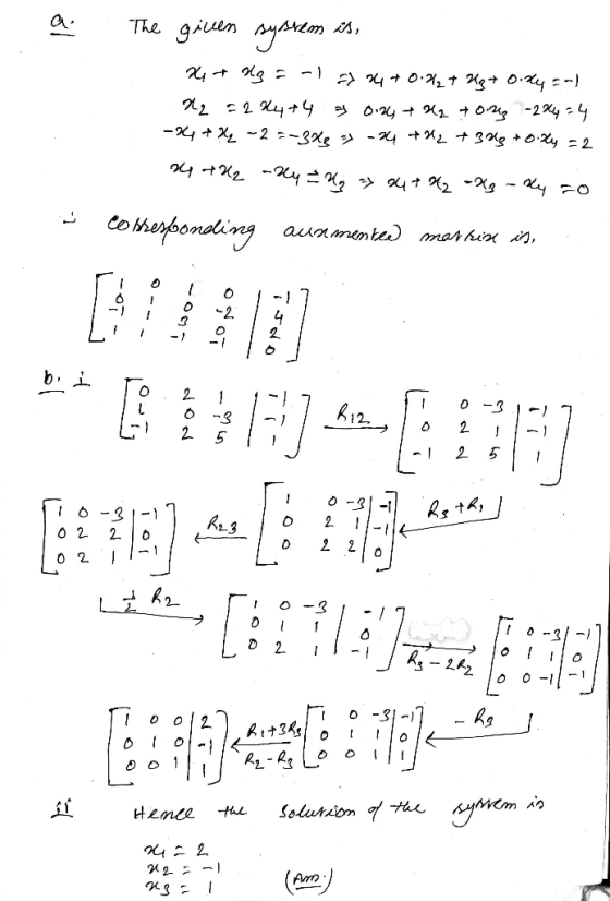The gien ym co therondling aunmente) morhin , C -2 - ! C bi C 1 -S 2 2 - 1 2 - 2 2 2 0 2 2. C -31 C Rit3hs C ypem Solurion of