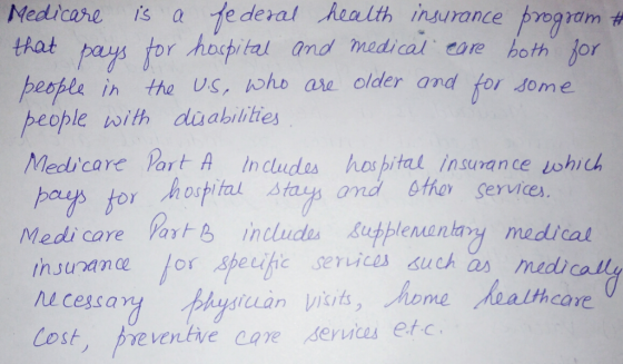 Medicate, is a .federal Roalth insurance byogrdrn# that pay tor hocpital and medical core both or peopla in the Us, oho au ol