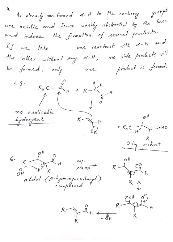 1 . As already mentioned at to the carbony groups are acidic and hence easily abstracted by the base and induce the formation