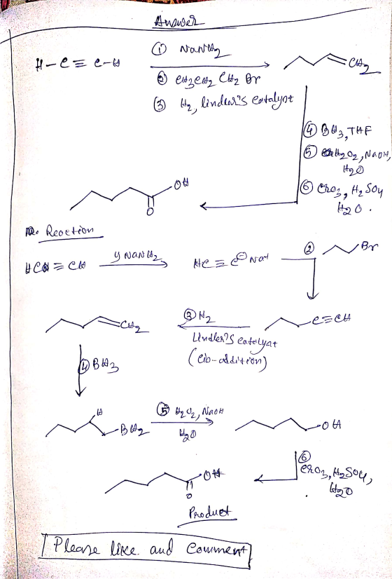 FUL Answer ① Naning 5 einzelty elty or Hre=emid 3 boty, lindlers catalyot 6 BP 3, THE ③ et Oz, Naolt, HO o chos, Hy Soy Hz O