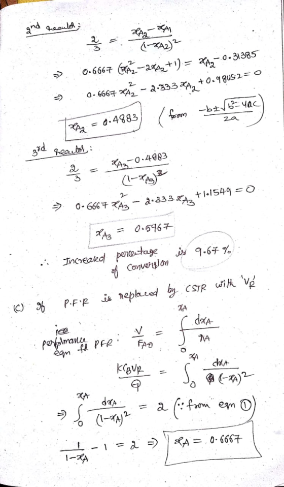 and recular → 0.6667 (B-2012+1) = 2A30.31385 0-6667 XÁ2 - 2.3332A, +0.98052= 0 TER = 0.4883 ( from bave vac) 3rd reautor = 43