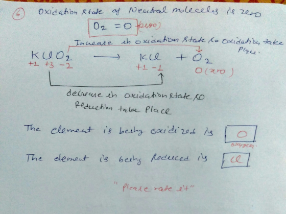 s oxidation & tate of Neacsal molecels is reso O2 = 0 peso) Increase eh oxidation state la oxidation take KUO2 - Kce & +1 +3
