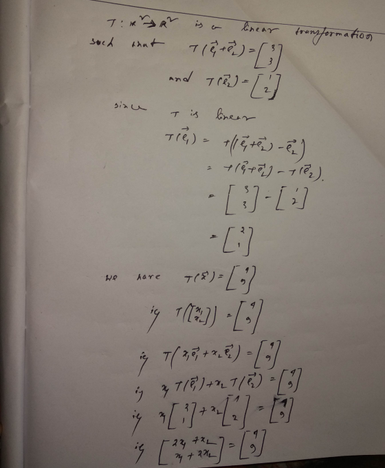 TR such that And is a linear transformation there ) = (32 and tråd - ( T is linear Tie) = +/1 e tez-e) trêtez-trē). siau . [3