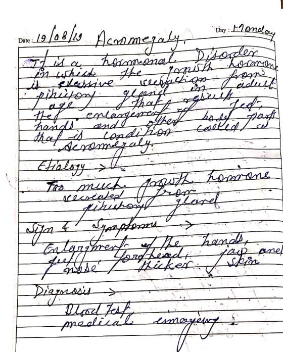 Date : 19/08/19 Daromeente Day : Monday It is tat t Ý Dittorden horgonale Homororen Lis excessive weeks lice bigpihenjoy tha