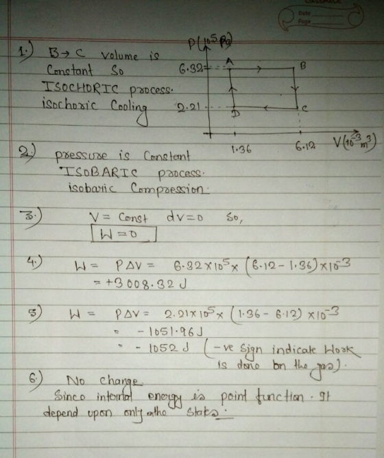 Date Cmstant S 6-1 1.36 tant padcess. isobaric Csmpaesion +3008.32 J HPv1x 196-12) 03 152 ve Sign indicale oa is dano bn the