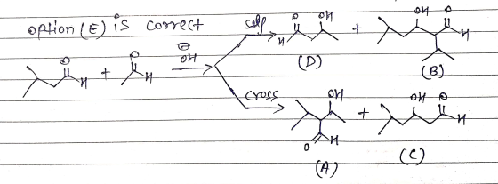 ой Ио- option (E) is correct self + И и ОН (Р) - ки (8) Cress ОИ ой о - -и о (5) (4)