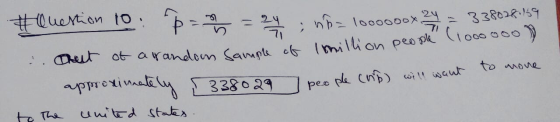 # Question to p=2 = 24 ; nh=1000800x 2y = 338028.159 :. That of a random sample of 1 million people (1000000 approximately ,