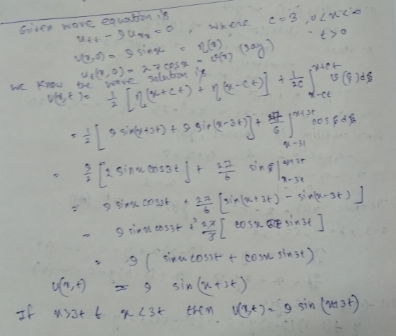 E-3 Uzazio Gic have enotomis - U =0, where - > o 41-30 UE,O) = 27 cosa i V a n (4+Ct) + 1192-) + 50 ts gues - s sivky:st) + 9
