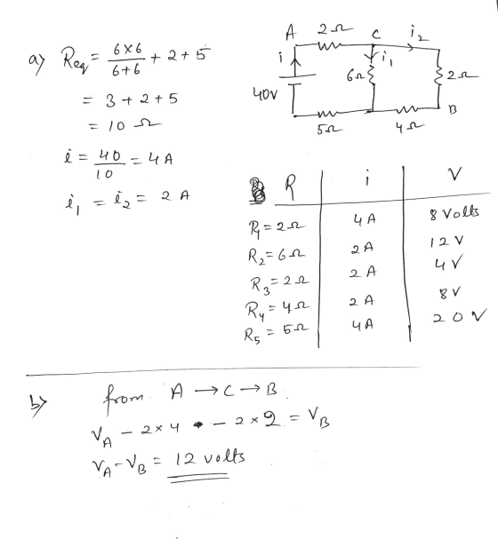 A 22 с Regi 6x6 6+6 +2+5 ay i GR 22 = 3 + 2 + 5 40V B 310 s 4r è = 40 40=4A V BA ė, ég = 2 A ЧА 8 Volts QA R=22 R₂=62 R₂ = 2.