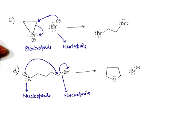 : Brie Elechophile Nucleophile LO Mucleophile Electrophile
