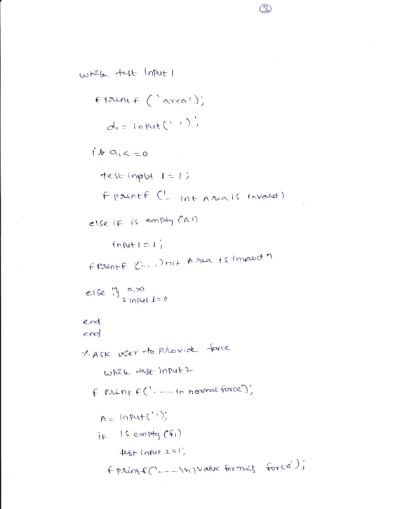 1= input( ‘ ) paintf else if is empty Cal) input l , eiSe end