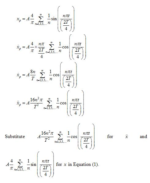4 = A- L-13.5 1 ntt -Sin 2T 4 nnt nt x A-x == -COs 2T 2-13,5 2T 4 4 8n 1 nnt -COs 2T T -13.5 4 16n2T A ntt -CoS 2T -13.5 16n