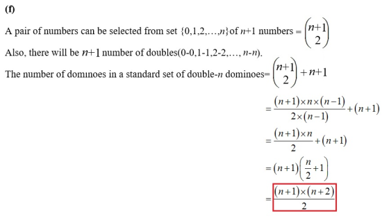 (ђ A pair of numbers can be selected from set { 0,1,2, ,n} of n+1 numbers = Also, there will be n+1 number of doubles(0-0,1-1,2-2,..., n-n) The number of dominoes in a standard set of double-n dominoes- 2 ntnt1 (n+1)×nx(n-1) +(n+1 2x(n-1) n+1)xn +(n+1