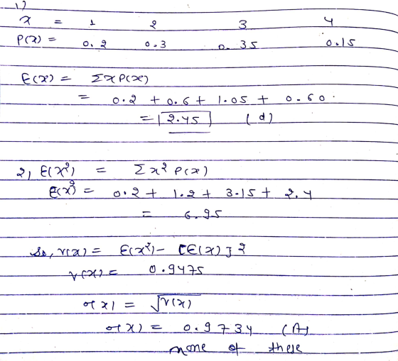 12 7 ho 3 4 015 P(२) ०,3 D. 35 E(2) - 27P(28) 0.60 . ०.२ + 0.6 + +0, 6 + 1.05 + - 2.5 (d) 1 2२Pa) EN 0.2 + 2 + 3.5 + २.५ 6.95