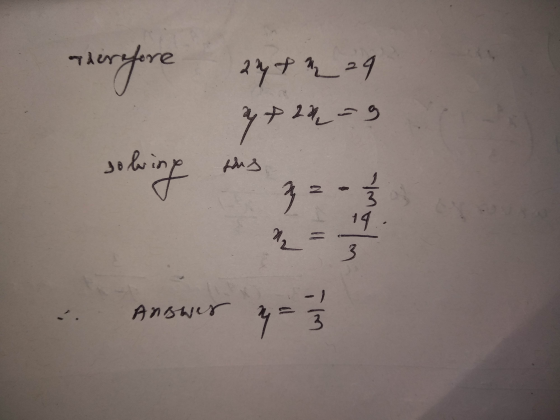 29 247 Therefore 4 وح24 + sous م ا اس تماما م ا ا اس و Answer