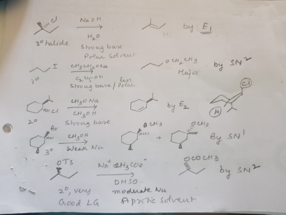 Na oH (uno O CH₂ CH3 н, о 30 halide Shong base Polus solvent Начно Na aHCOH less strong base / Polar by SN Meyer y nel CH₂OH