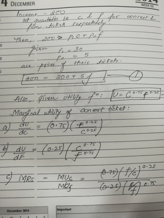 T DECEMBER WEEK 52 conceet& 5 el 01 nal 07 Me December 2014 Important