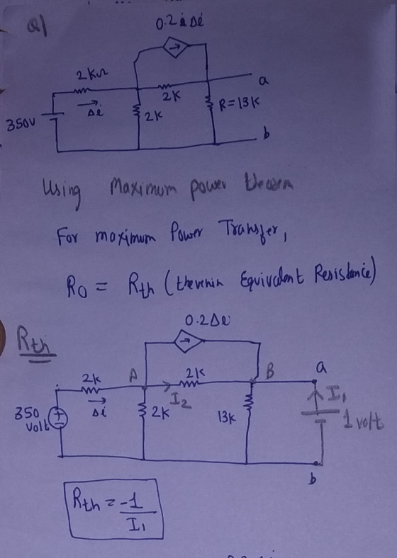 0.2 i se 2km ry w mtma 26 so-13K 32K e 350u 7 &R=13k & 2 350V 12 L b Using maximum power the area For maximum Power Transfer,