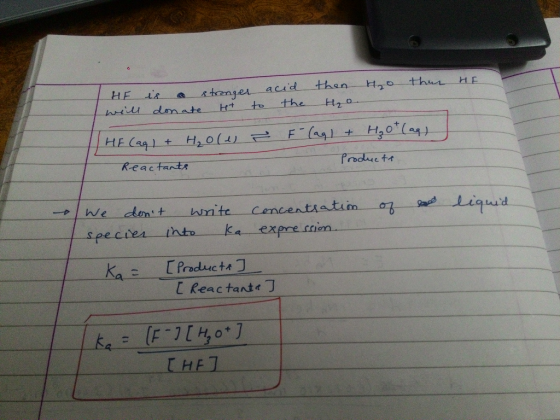 H₂O this HE HE will is a stronger donate Ht acid the then H₂o. to THE (aq) + H₂0(1) - F- (aq) + H₂O + (aq) Products Reactants