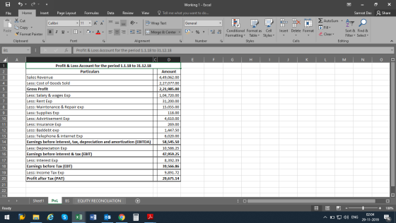 File Share Bar = Home Insert Page Layout Formulas Cut Calibri -11 A A Be Copy Format Painter B I U H- A Clipboard Font Work