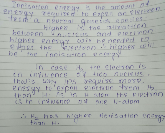 is the amount of ell an electron Ionisation energy is the amount energy required to expell an erecto from a neutral auseous s