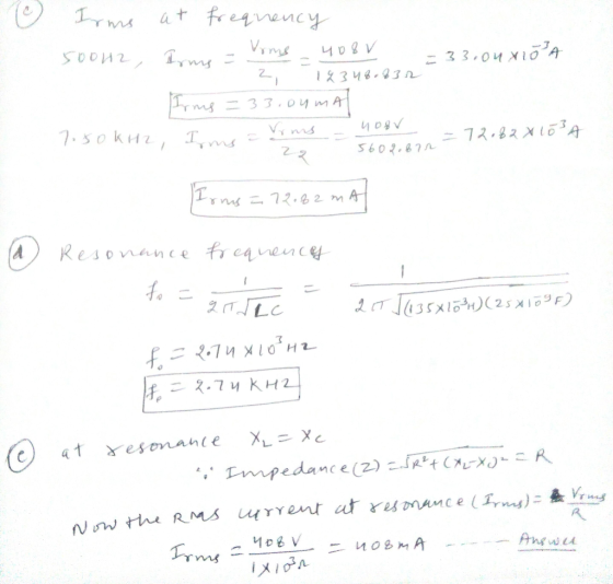 Ims at freqvency Vms = 33,04 XI 4 12348.93n 33.04 mA 7.sokHz, T, m 408 - 72.83 X163A 5602.87 ms 72. 0 2 m A Resonance treanen