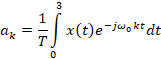 Az = = x(t)e-jw kt dit