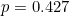 p=0.427