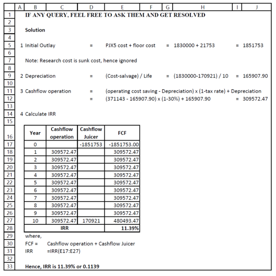 A D G 1 B с E H IF ANY QUERY, FEEL FREE TO ASK THEM AND GET RESOLVED 2 Solution 3 4 in 1 Initial Outlay PJX5 cost + floor cos