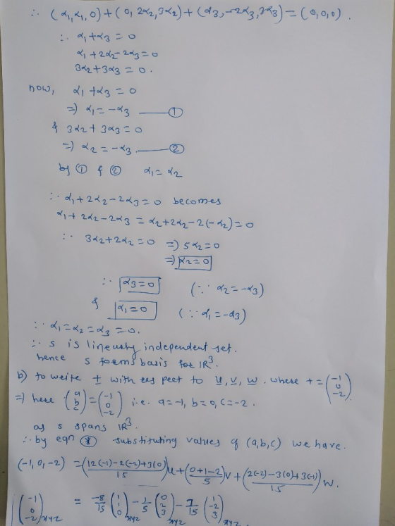 (3,4,0) +(0, 2X2,9x2)+(23,6283,333) = 69,0,0). & t3 = 0 & +222222=0 342 +343=0. now, 21 +23=0 =) & =-23 0 & 322+ 323=0 - L2=-