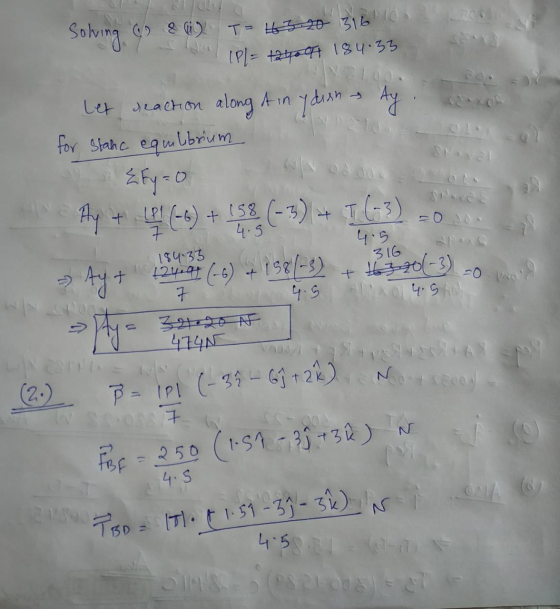 Solving (EG) T-43-203166 (P/= +24007 184.33 Ain y dian Ay SP 4.5 184.33 13 1201-3) =0 word 4.5 4.SAN to 1711-51-39 - 3k) w i