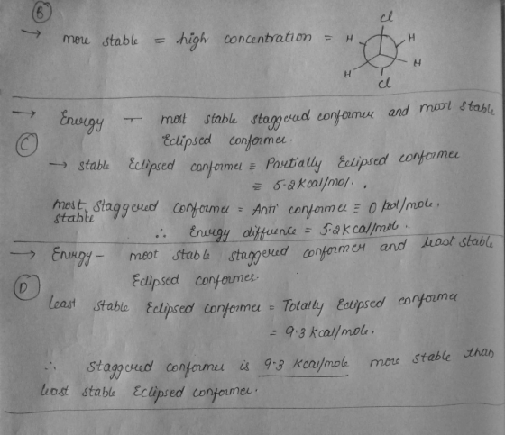 cl meu stable high concentration H cl stable staggud confemuu and mot stable Eclipscd conforme mast -stable eclipsed confenme