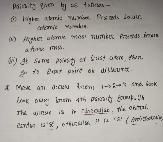 poiosity given by as follows - (1) Higher atomic number Preceds lower atomic number (i) Higher atomic mass number preceds low