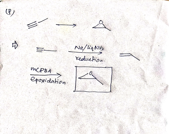 3- Naſliq NH3 reduction. MCPBA epoxidation.