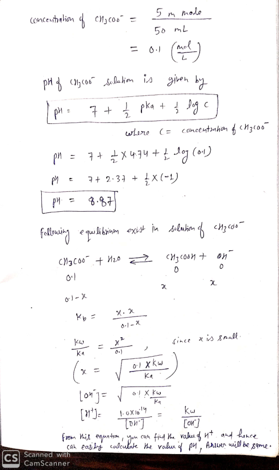 Concentration of Cllg Coo son - 5 m mode 50 mL ря , с ов 4. Да kеm а При = 1 + + Рka + ; 2 4 ) wrLлло (= conce thahon 4 «Изо