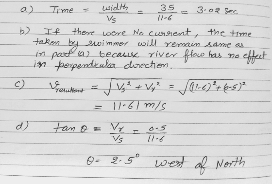 a)一 Time- width b) there loere No CU9th ent, thetime l1-6 aXem rpo a) becauux river heue has ma et i3n perpendicular dunechen