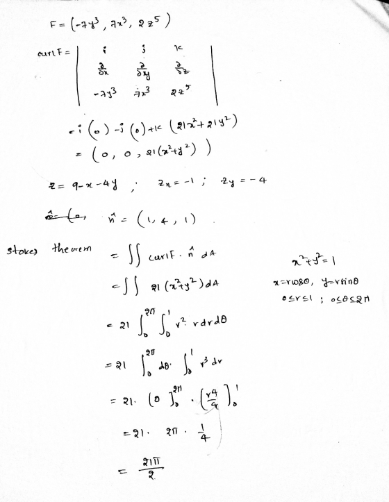 F= (-743,723, 225) curltal i k I ray3 3x3 22² T si (o) -(0) + (213 +2142) -10, 0, 41(a++) ) 2=9-x-44 zn=-1; zy = - 4 e for us