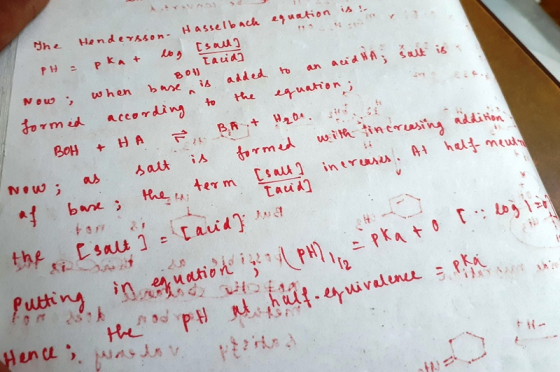 an acidit, salt is a BO) The Hendersson Hasselbach a PH = pkat log Isalt) taud Now when base is added to an acid HA; salt is