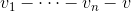 v_1-\cdots-v_n-v
