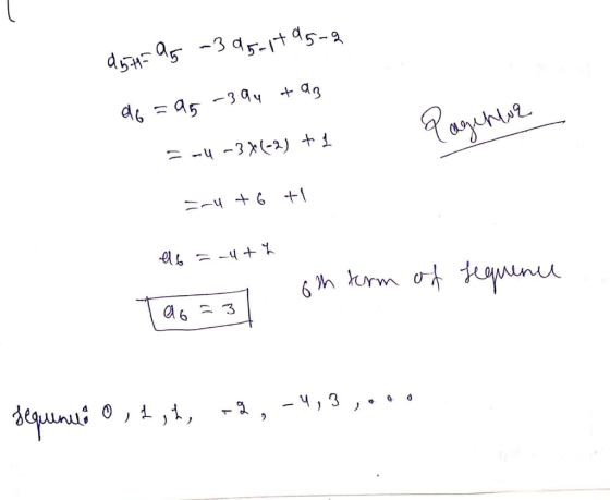 dsan= , -345-rtas - 16 = 95-394 +93 = -4 -3 х(-2) + ( 894 9_ -- + + 44 = -4+1 6th term of sequena — , - ч, 3 • o o 5e4unus o4