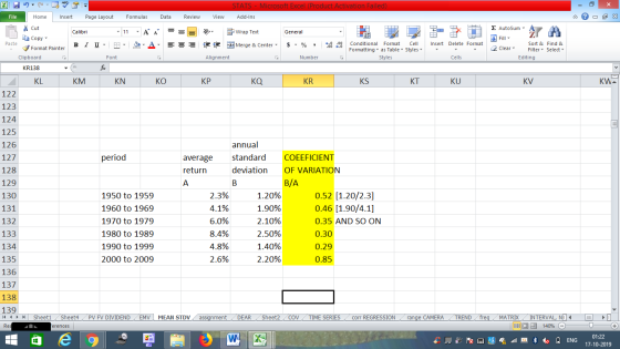 STATS - Microsoft Excel (Product Activation Failed) Add-Ins Review View - 2x = = Dr General File Home Insert Page Layout Form