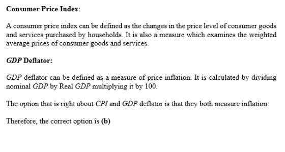 Consumer Price Index: A consumer price index can be defined as the changes in the price level of consumer goods and services