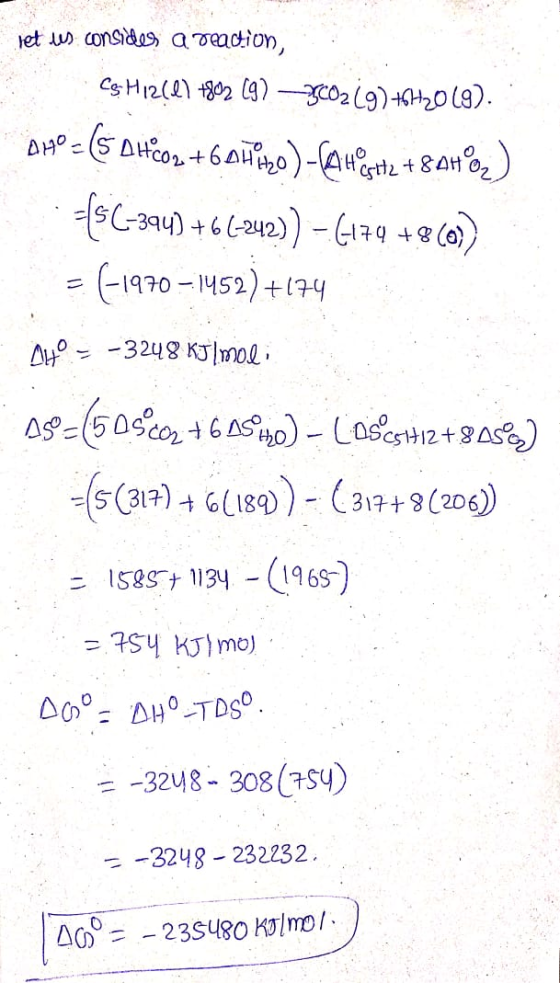 let les consides a reaction, Cg H12Cl +802 (9) - 3C0219) +62019). AHOZ (5 44602 +6aHito) - (Avest2 +80Hz) =C-334) + (-242)) -