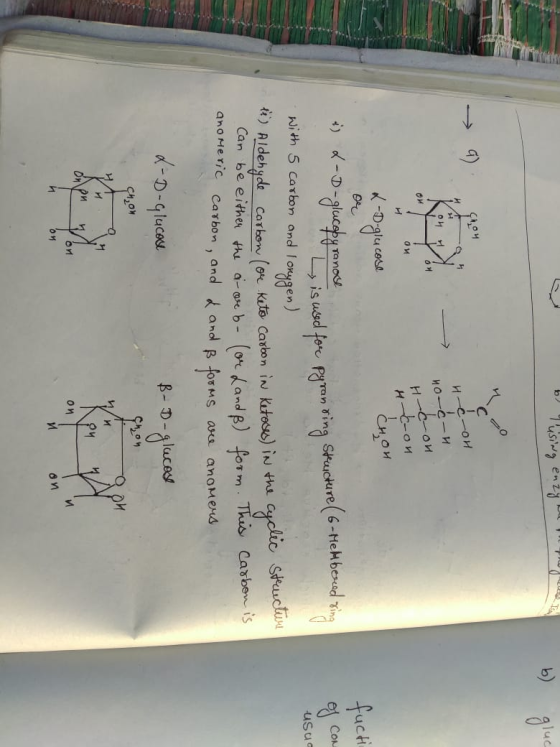 b using enzy (1,04 и сои WA KO W OM OM 4-c-on 4-c-on L-D-glucose chon fucti of Con Ls is used for Pyranding Structure ( 6-Mem