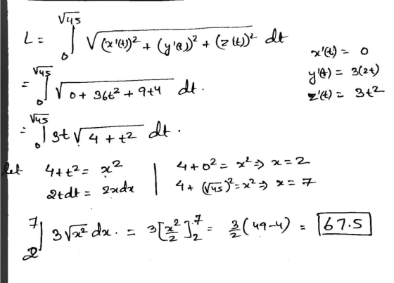 viis Le I V(219)2 + (7/2)2 + (21) de wet) = O vuş J 8/4) = (2) Z) = 32 o+ 366² +9+4 dt. vus olst√ 4 + t2 dt. 4++2x2 Qxdt =