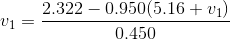 2.322 0.950(5.16 + v) 0.450